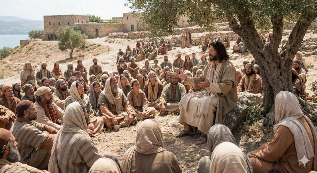jesus teaching parables